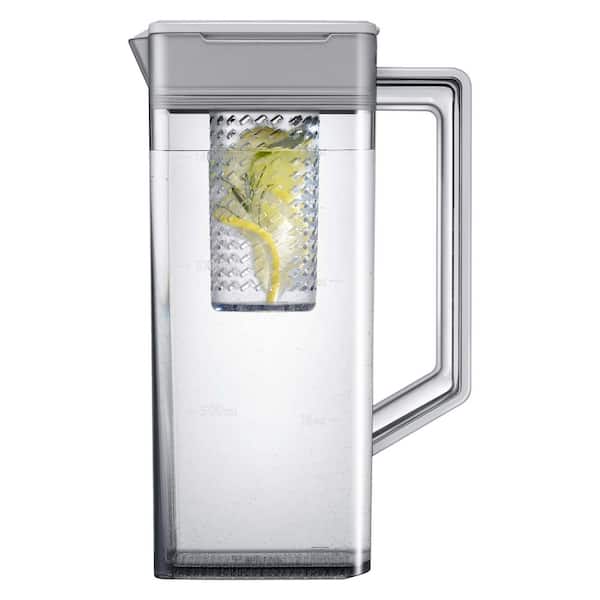 Samsung  Bespoke 30 cu. ft. Standard Depth 3-Door French Door Smart Refrigerator in Stainless Steel with Beverage Center