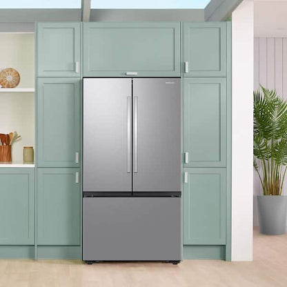 Samsung 36 in. 32 cu. ft. Standard Depth Mega Capacity 3-Door French Door Refrigerator in Stainless Steel with Auto Ice Maker