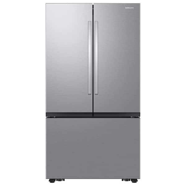 Samsung 36 in. 32 cu. ft. Standard Depth Mega Capacity 3-Door French Door Refrigerator in Stainless Steel with Auto Ice Maker