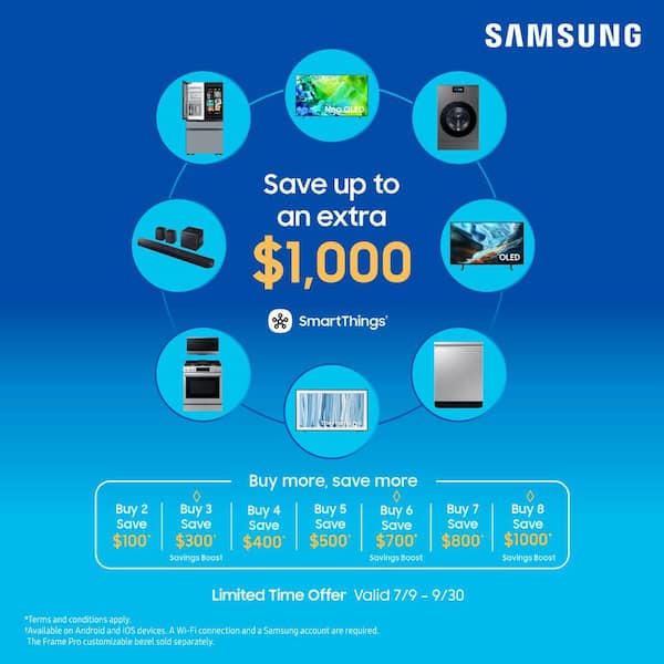 Samsung 36 in. 32 cu. ft. Standard Depth Mega Capacity 3-Door French Door Refrigerator in Stainless Steel with Auto Ice Maker