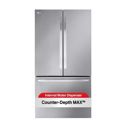 LG 27 cu. ft. Smart Counter-Depth MAX French Door Refrigerator with Internal Water Dispenser in PrintProof Stainless Steel