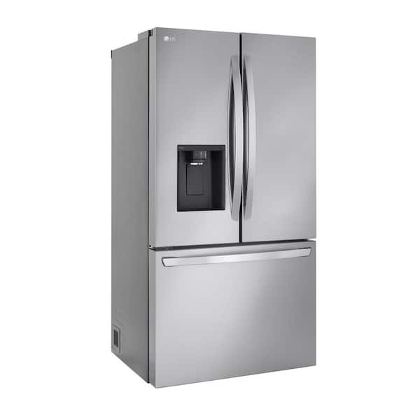 36 in. 26 cu. ft. Smart Counter-Depth MAX French Door Refrigerator with Dual Ice Makers in PrintProof Stainless Steel