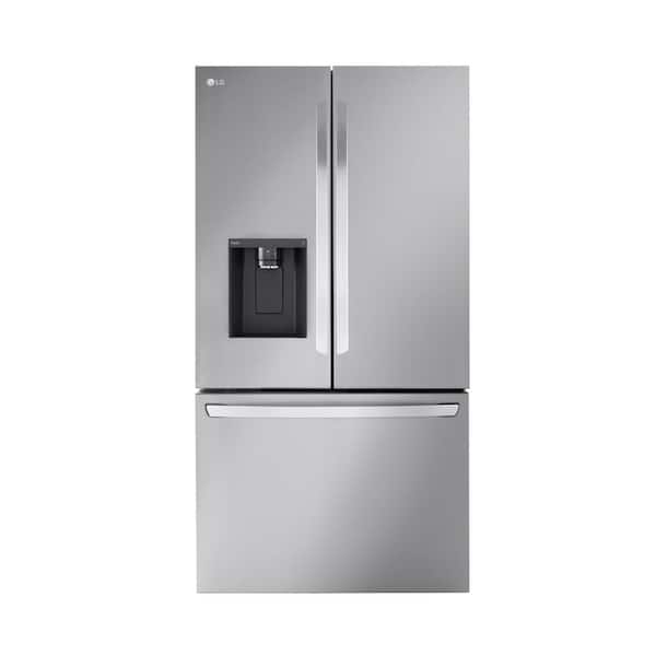 36 in. 26 cu. ft. Smart Counter-Depth MAX French Door Refrigerator with Dual Ice Makers in PrintProof Stainless Steel