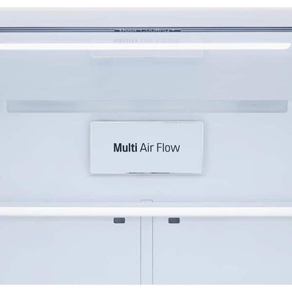 LG 33 in. W 26 cu. ft. Bottom Freezer Refrigerator w/ Multi-Air Flow and Smart Cooling in PrintProof Stainless Steel