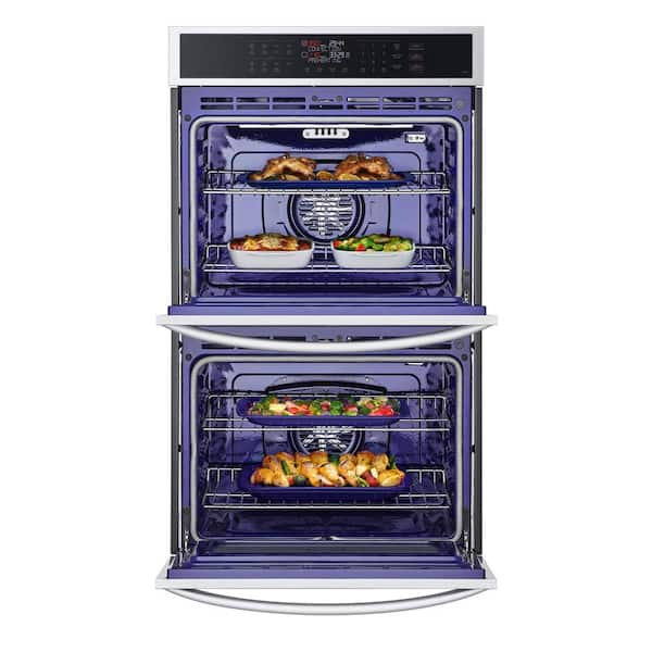 LG 9.4 cu. ft. Smart Double Wall Oven with Fan Convection, Air Fry in PrintProof in Stainless Steel