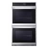 LG 9.4 cu. ft. Smart Double Wall Oven with Fan Convection, Air Fry in PrintProof in Stainless Steel