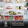 LG 33 in. W. 21 cu.ft. SMART Counter Depth MAX 3-Door French Door Refrigerator with Ice Maker in PrintProof Stainless Steel