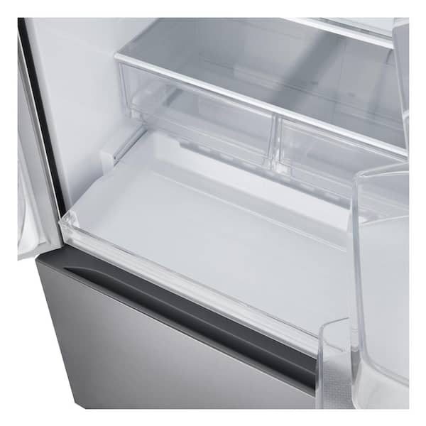 LG 33 in. W. 21 cu.ft. SMART Counter Depth MAX 3-Door French Door Refrigerator with Ice Maker in PrintProof Stainless Steel