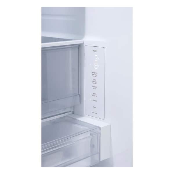 LG 24 cu. ft. Counter Depth MAX Zero Clearance 3-Door French Door Refrigerator with Craft Ice in PrintProof Stainless Steel