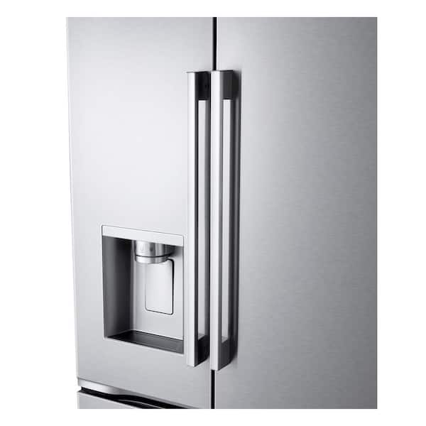 LG 24 cu. ft. Counter Depth MAX Zero Clearance 3-Door French Door Refrigerator with Craft Ice in PrintProof Stainless Steel