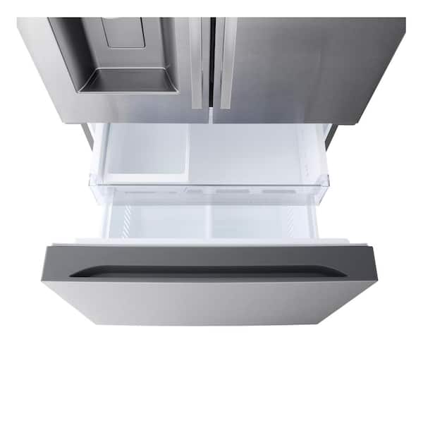 LG 33 in. W. 25 cu.ft. Smart 3-Door French Door Refrigerator Standard Depth MAX in Stainless Steel with Dual Ice Makers