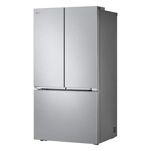 LG 36 in. 25 cu. ft. Counter-Depth MAX with Zero Clearance 3-Door French Door Refrigerator with Thin Door Design