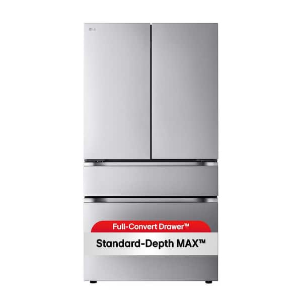 LG 30 cu. ft. SMART Standard Depth MAX French Door Refrigerator with Internal Water Dispenser in PrintProof Stainless Steel