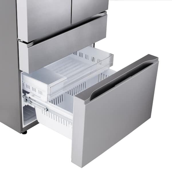 LG 30 cu. ft. SMART Standard Depth MAX French Door Refrigerator with Internal Water Dispenser in PrintProof Stainless Steel