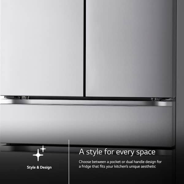 LG 30 cu. ft. SMART Standard Depth MAX French Door Refrigerator with Internal Water Dispenser in PrintProof Stainless Steel