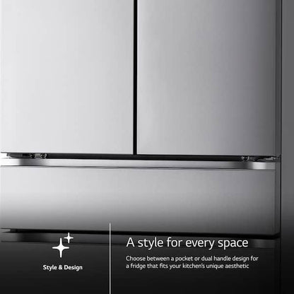 LG 30 cu. ft. SMART Standard Depth MAX French Door Refrigerator with Internal Water Dispenser in PrintProof Stainless Steel