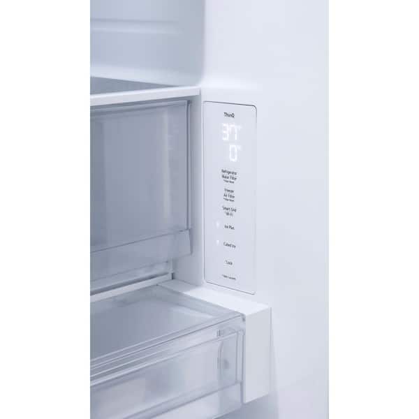LG 27 cu. ft. SMART Counter Depth MAX French Door Refrigerator with Ice and Water, ADA Comp in PrintProof Stainless Steel