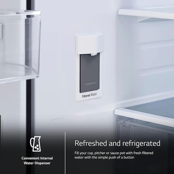 LG 27 cu. ft. SMART Counter Depth MAX French Door Refrigerator with Ice and Water, ADA Comp in PrintProof Stainless Steel