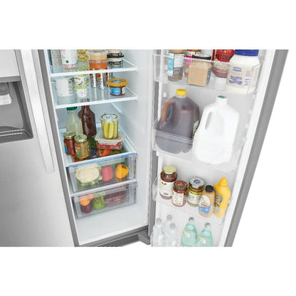 Frigidaire 36 in. 26 cu. ft. Standard Depth Side by Side Refrigerator in Stainless Steel