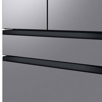 Samsung Bespoke 36 in. 29 cu. ft. Standard Depth 4-Door French Door Smart Refrigerator in Stainless Steel with Beverage Center