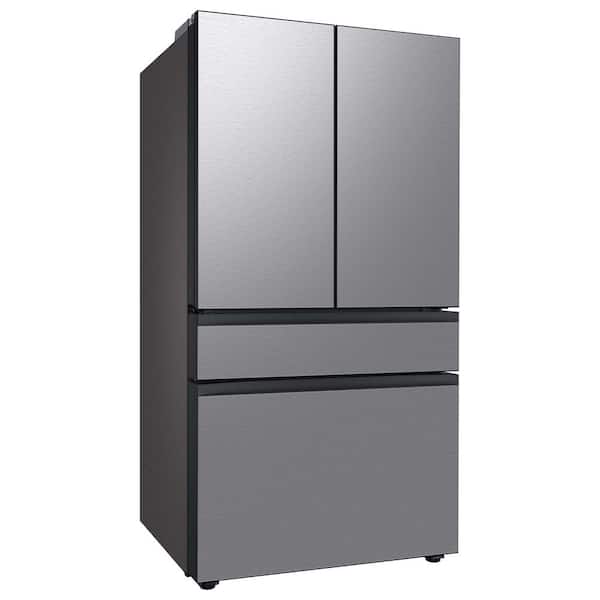 Samsung Bespoke 36 in. 29 cu. ft. Standard Depth 4-Door French Door Smart Refrigerator in Stainless Steel with Beverage Center