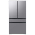 Samsung Bespoke 36 in. 29 cu. ft. Standard Depth 4-Door French Door Smart Refrigerator in Stainless Steel with Beverage Center