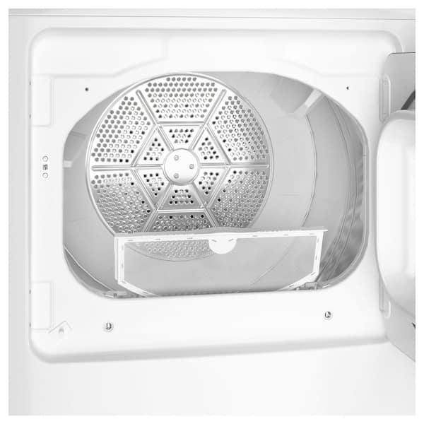GE 7.2 cu. ft. vented Electric Dryer in White with Auto Dry and Extended Tumble