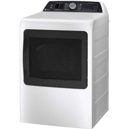 GE Profile 7.4 cu. ft. Smart Electric Dryer in White with Steam, Sanitize Cycle, and Sensor Dry, ENERGY STAR