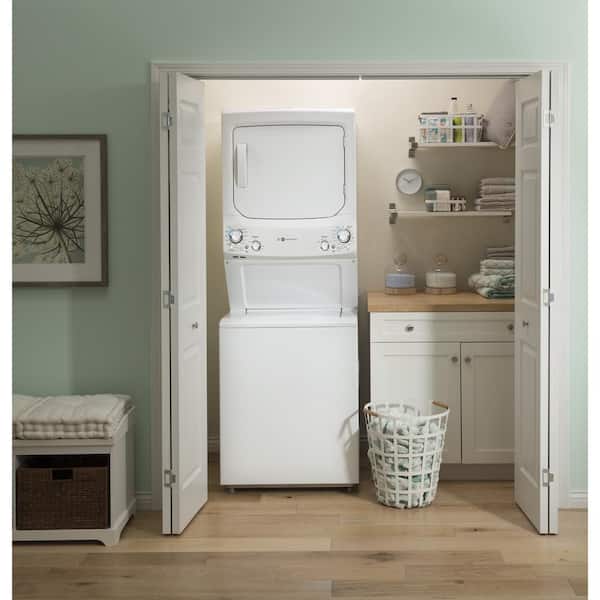 GE 3.9 cu. ft. Washer 5.9 cu. ft. Gas Dryer Combo in White, ENERGY STAR