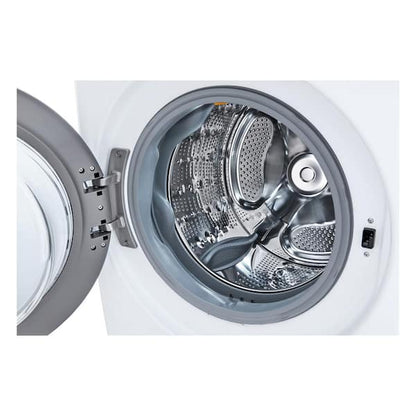 LG 4.5 Cu. Ft. Stackable SMART Front Load Washer in White with Steam and TurboWash360 Technology