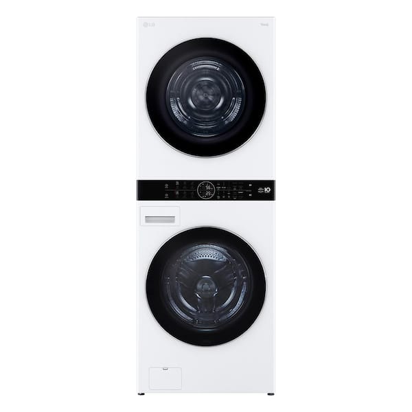 LG 5.0 cu. ft. Washer 7.8 cu. ft. Dual Inverter Heat Pump Ventless Dryer Electric Washtower in White