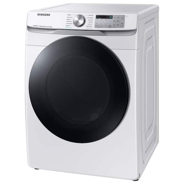 Samsung 7.5 cu. ft. Vented Smart Stackable Electric Dryer in White with Steam Sanitize+