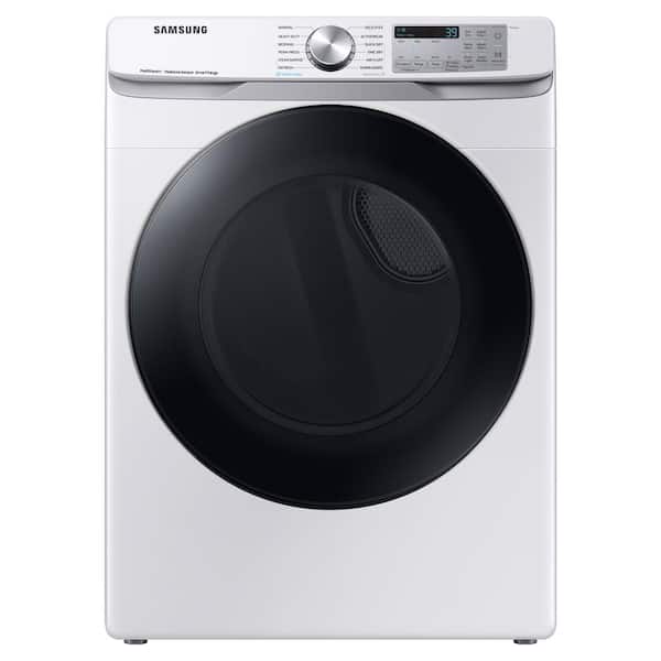 Samsung 7.5 cu. ft. Vented Smart Stackable Electric Dryer in White with Steam Sanitize+
