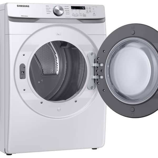 Samsung 7.5 cu. ft. Vented Stackable Electric Dryer in White with Sensor Dry