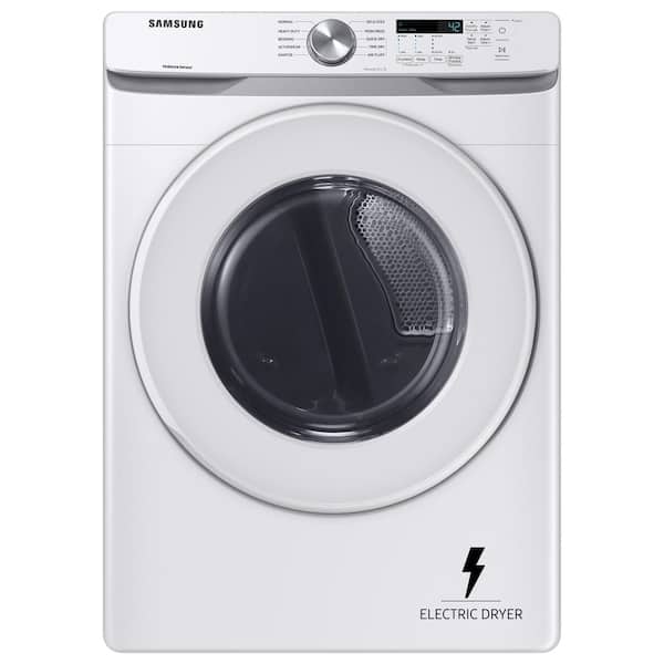 Samsung 7.5 cu. ft. Vented Stackable Electric Dryer in White with Sensor Dry
