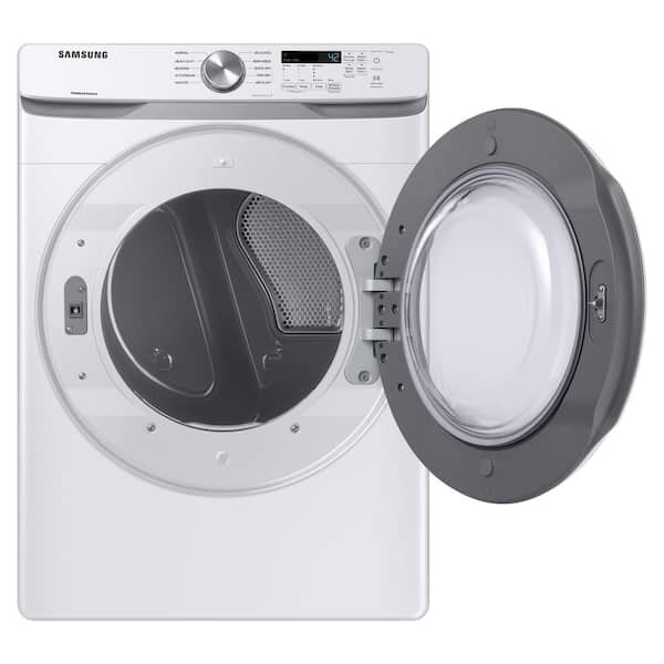 Samsung 7.5 cu. ft. Vented Stackable Electric Dryer in White with Sensor Dry